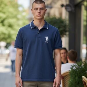 U.S. Polo Assn. Blue Polo Shirt
